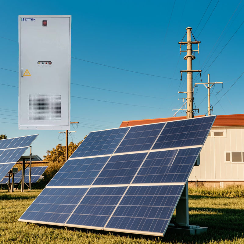 Microgrid bertenaga surya dengan penyimpanan baterai LFP untuk daerah pedesaan 30KW 40KWH